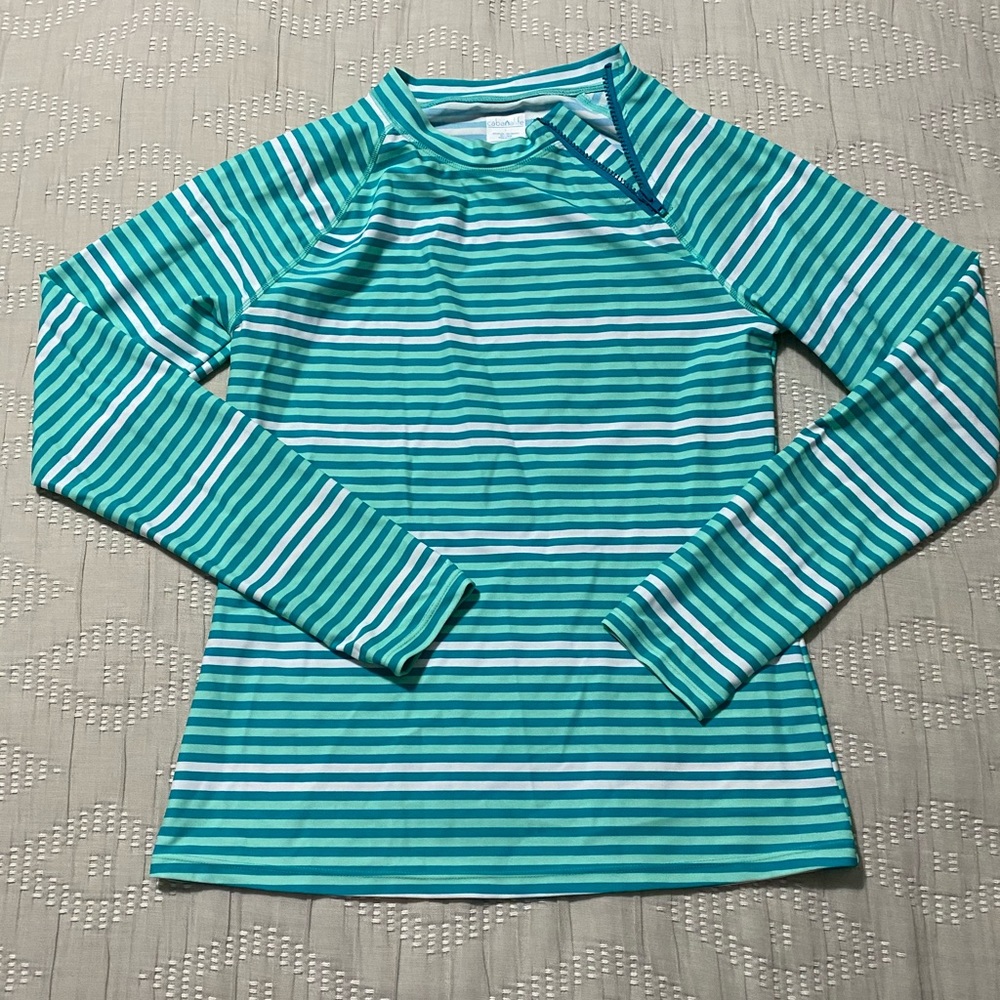 Cabana Life zipper rash guard - Size Large